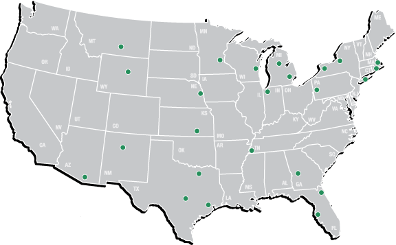 Tubelite USA Distributors Map