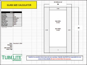 Glass Size Calculator