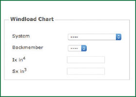 Windload Chart